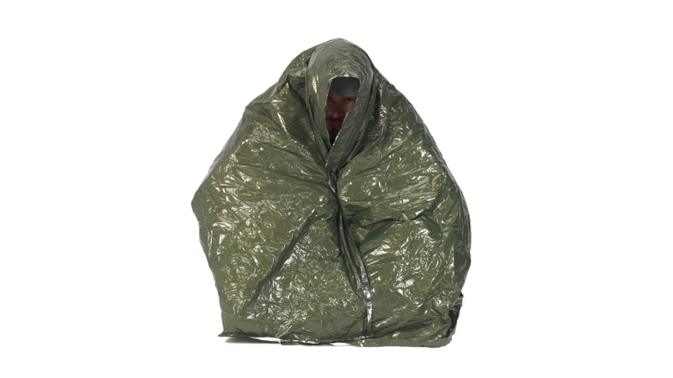 SnugPak Ndur Emergency Survival Blanket, Olive Drab / Silver, 61420