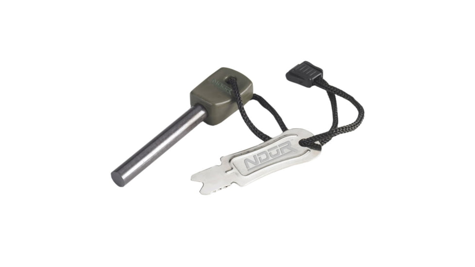 SnugPak Ndur-Fire Steel &amp; Strike, Olive, Small, 21315