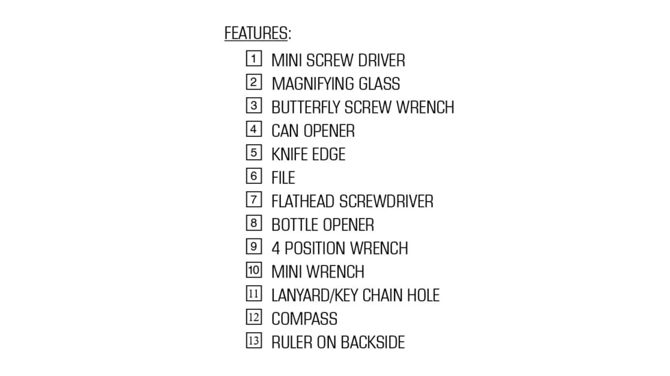 SnugPak Ndur Survival Tool w/Compass, Orange, 72010