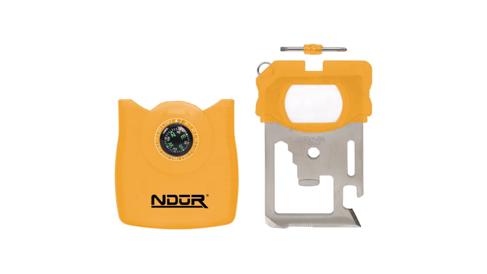 SnugPak Ndur Survival Tool w/Compass, Orange, 72010