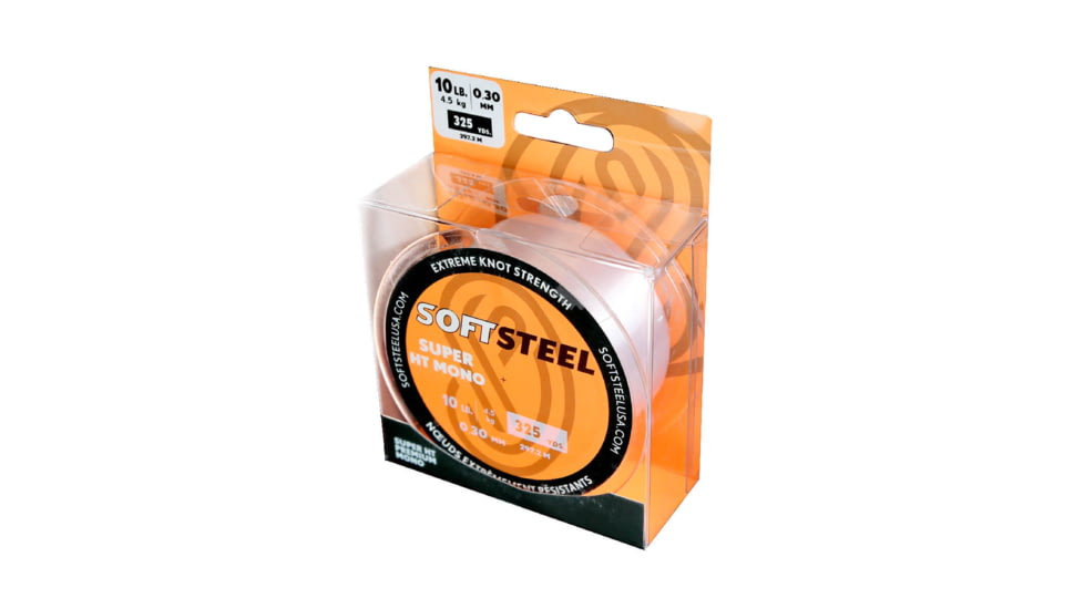 Soft Steel Super HT Premium Monofilament Fishing Line 325 yard spool - 4lb clear, HTM-325-4