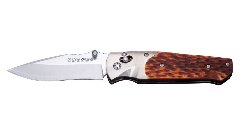 SOG Knives A01-P Arcitech- Jigged Bone Folding  Knife