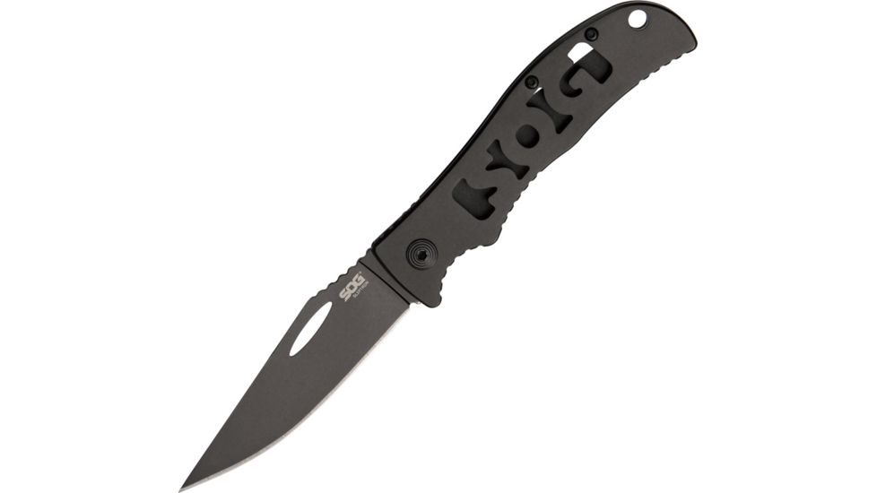 SOG Knives SlipTron Black Folding Knife SOG99696