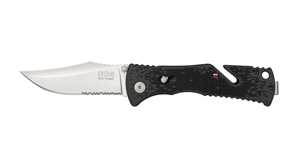 SOG Knives Trident Mini Satin Folding Knife SOG99664