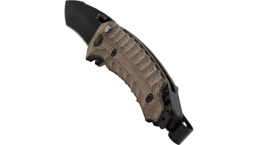 SOG Specialty Knives &amp; Tools Kiku Assisted VG10 Folding Knife, Black, KU-3002