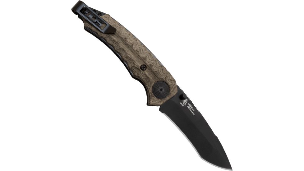 SOG Specialty Knives &amp; Tools Kiku Assisted VG10 Folding Knife, Black, KU-3002