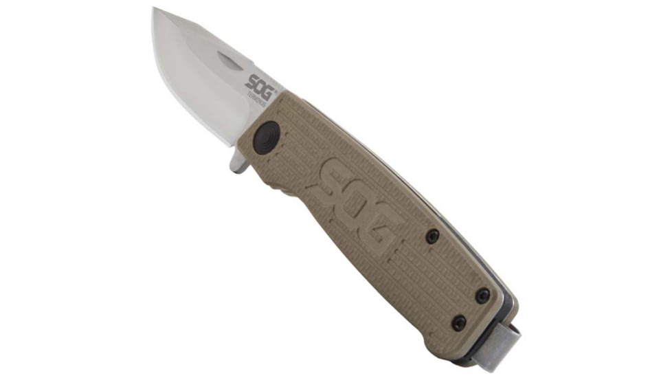 SOG Specialty Knives &amp; Tools Terminus Folding Knife, Satin, TM1001-BX
