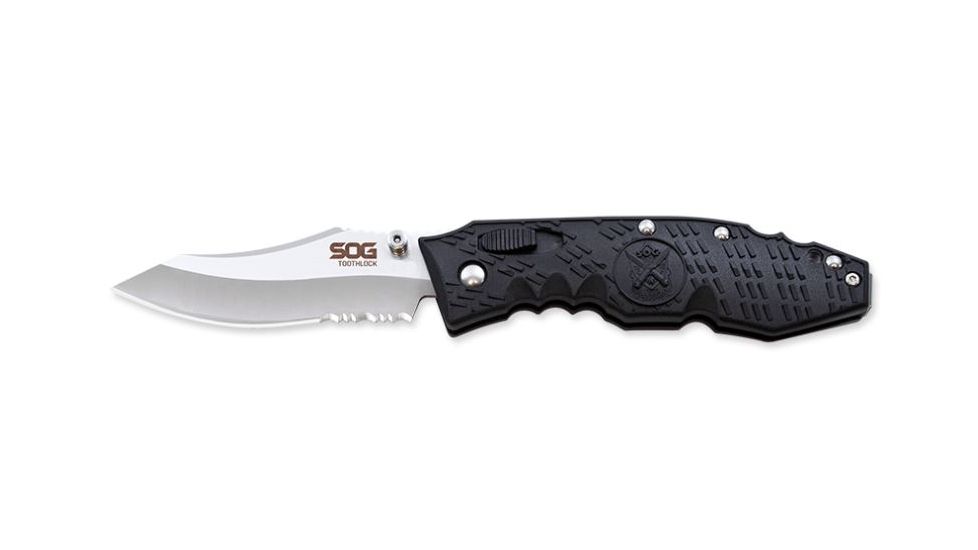SOG Specialty Knives &amp; Tools Toothlock Folding Knife, 3.1in, TK-02