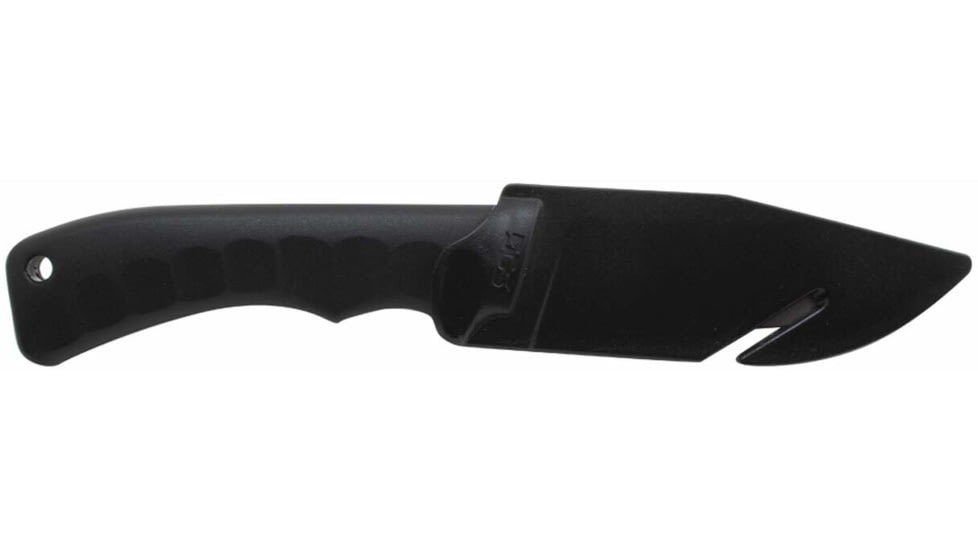 SOG Specialty Knives &amp; Tools Ace Fixed Blade Knife, 3.8in, 7Cr17MoV Blade, Clip Point, Black, TPR Handle, Grey/Black, SOG-ACE1001-CP