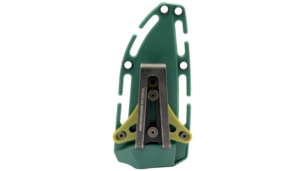 SOG Specialty Knives &amp; Tools Aegis FX Fixed Blade Knives, 3.7in, Straight Edge, CRYO KRUPP 4116 Steel, Drop Point, Green, GRN / TPU Handle, Black, SOG-17-41-02-41