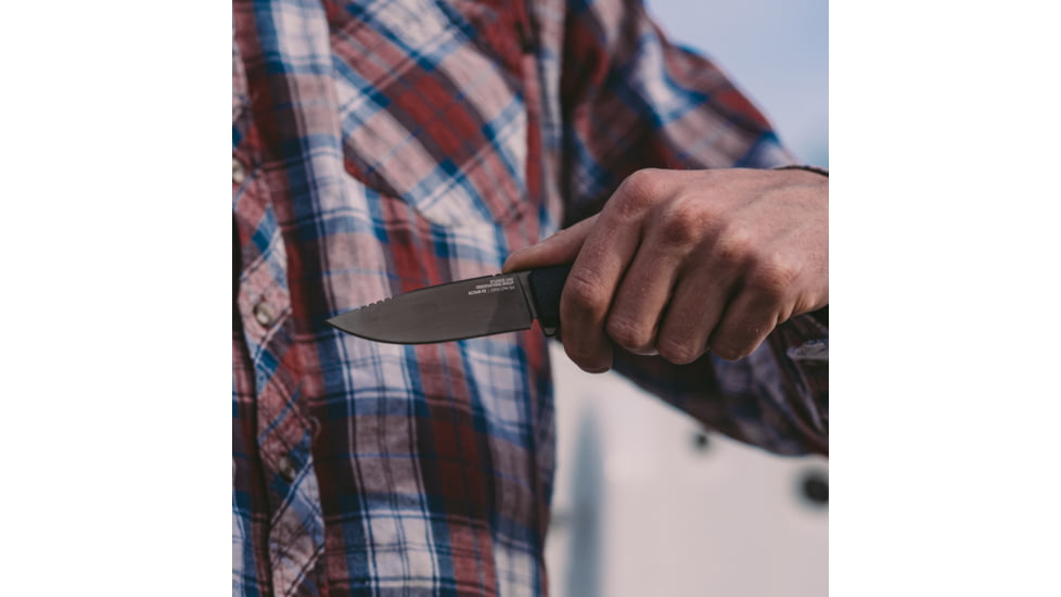 SOG Specialty Knives &amp; Tools Altair FX Fixed Blade Knives, 3.7in, Straight Edge, CRYO KRUPP 4116 Steel, Clip Point, Black, GRN / TPU Handle, Black, SOG-17-79-01-57