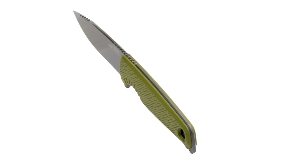 SOG Specialty Knives &amp; Tools Altair FX Fixed Blade Knives, 3.7in, Straight Edge, CRYO KRUPP 4116 Steel, Clip Point, Green, GRN / TPU Handle, Black, SOG-17-79-03-57