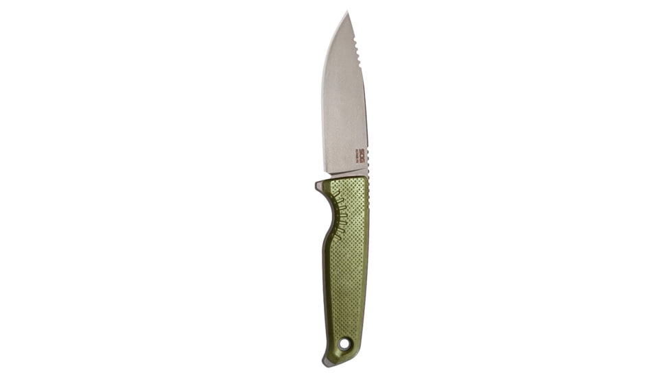 SOG Specialty Knives &amp; Tools Altair FX Fixed Blade Knives, 3.7in, Straight Edge, CRYO KRUPP 4116 Steel, Clip Point, Green, GRN / TPU Handle, Black, SOG-17-79-03-57