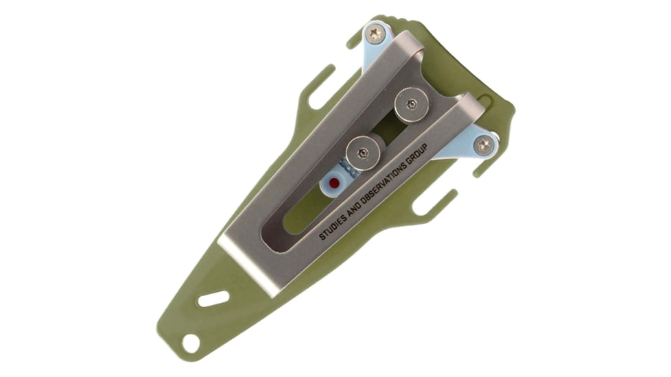 SOG Specialty Knives &amp; Tools Altair FX Fixed Blade Knives, 3.7in, Straight Edge, CRYO KRUPP 4116 Steel, Clip Point, Green, GRN / TPU Handle, Black, SOG-17-79-03-57