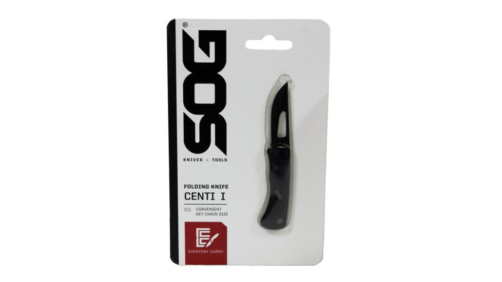 SOG Specialty Knives &amp; Tools Centi I Folding Knife, Black, CE1002-CP