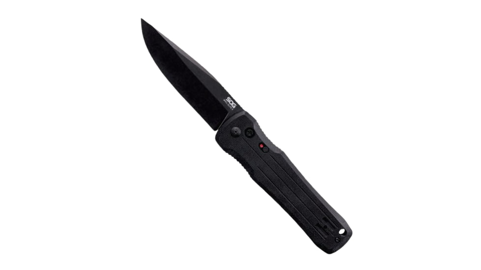 SOG Spec Elite II Drop Point Automatic Knife Black G-10 (4" Black)