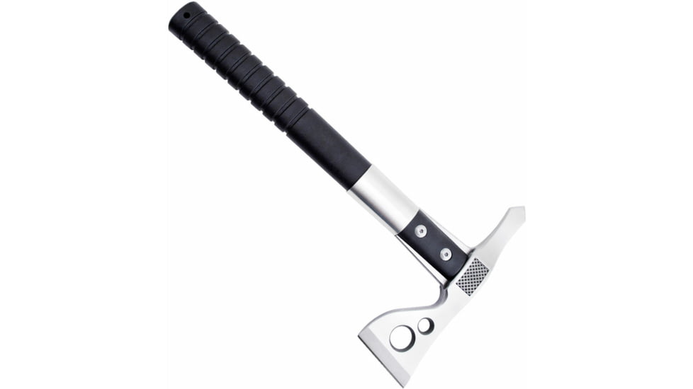 SOG Specialty Knives &amp; Tools FastHawk Tactical Tomahawk Axe, 2in, 420 Stainless Blade, Black, Glass-Reinforced Nylon Handle, Polished Blade Finish, Silver, SOG-F06PN-CP
