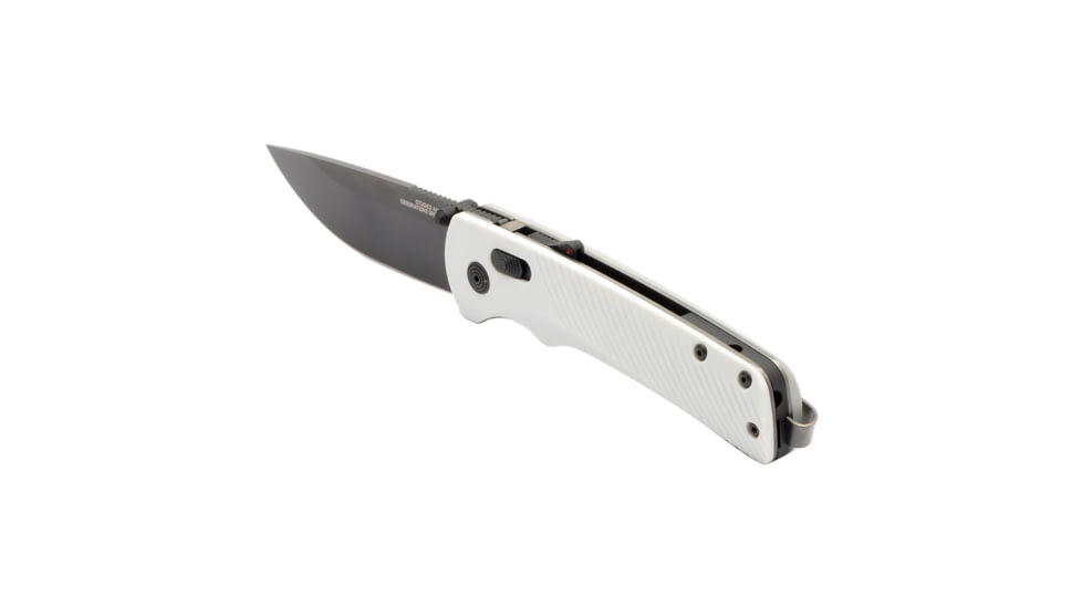 SOG Specialty Knives &amp; Tools Flash AT Folding Knives, 3.45in, CRYO D2, TiNi Straight Back Blade, Concrete GRN Handle, 11-18-10-41