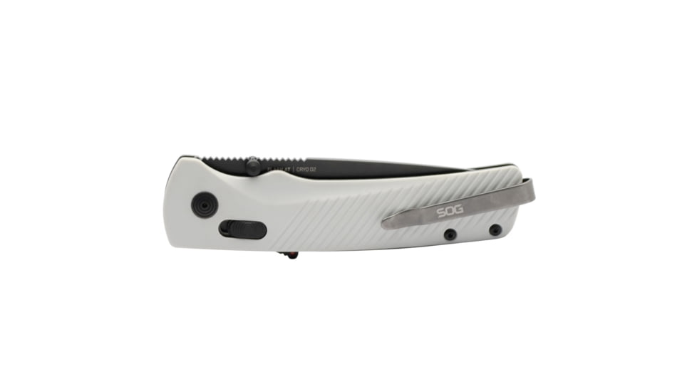 SOG Specialty Knives &amp; Tools Flash At - Concrete Assisted Opening Folding Knife, Cool Gray, 11-18-10-41