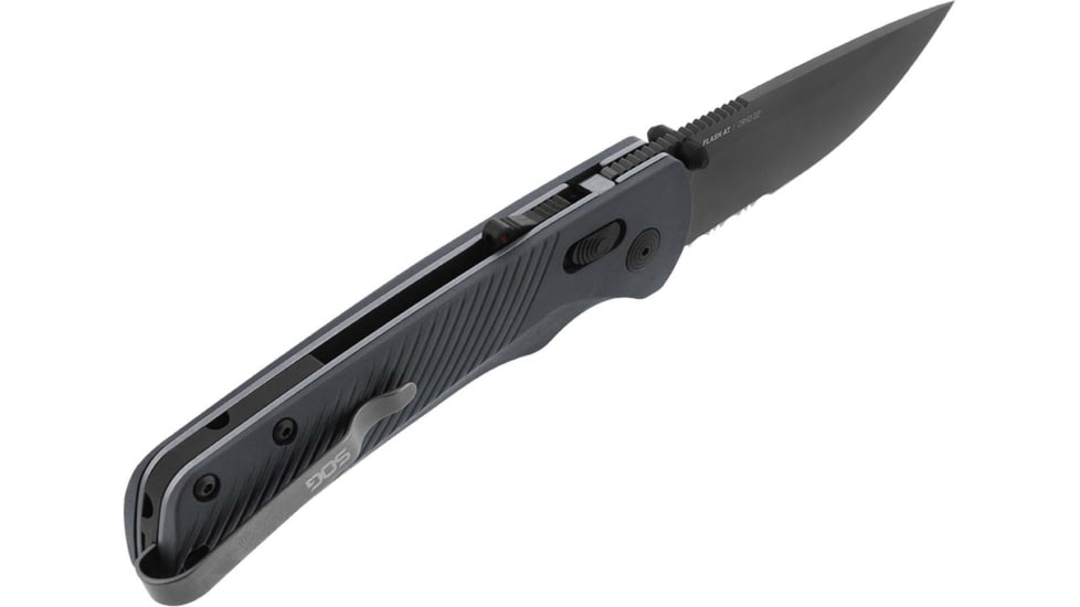SOG Specialty Knives &amp; Tools Flash At - Urban Grey - Partially Serrated - 11-18-06-57