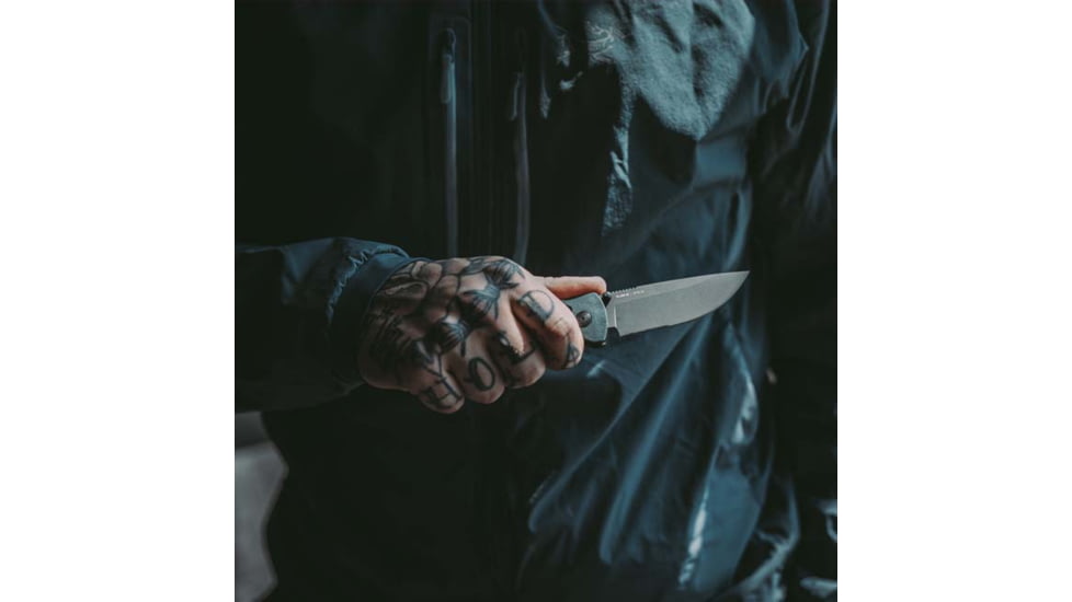 SOG Specialty Knives &amp; Tools Flash At - Urban Grey - Partially Serrated - 11-18-06-57