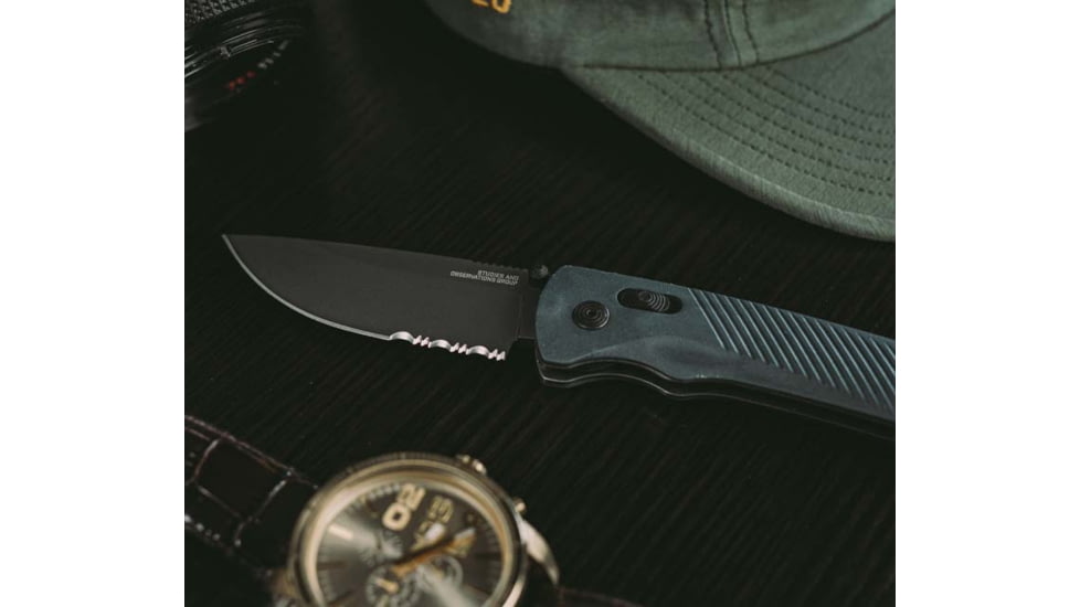 SOG Specialty Knives &amp; Tools Flash At - Urban Grey - Partially Serrated - 11-18-06-57