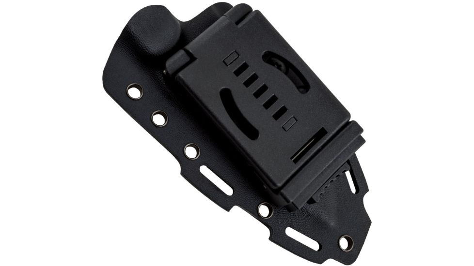 SOG Specialty Knives &amp; Tools Kiku 4 Inch Dual Direction Satin Fixed Blade Knife w/ Micarta Handle and Kydex Sheath, Silver, KU-2022