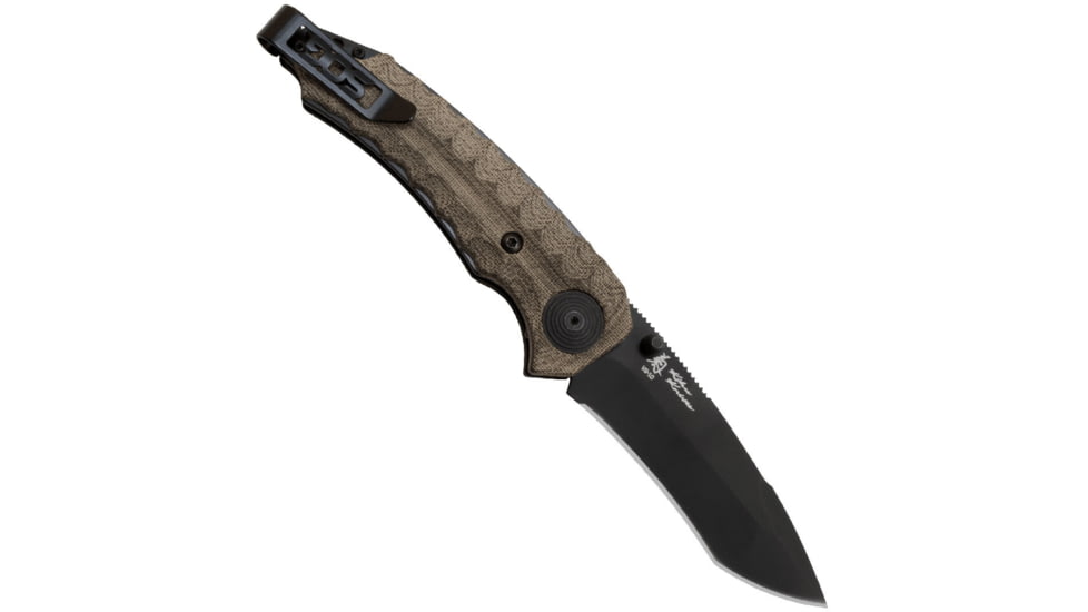 SOG Specialty Knives &amp; Tools Kiku Assisted Folding Knife, Black, KU-3004