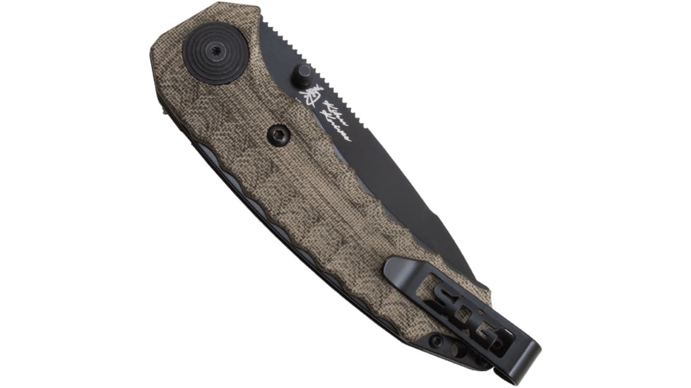 SOG Specialty Knives &amp; Tools Kiku Assisted Folding Knife, Black, KU-3004