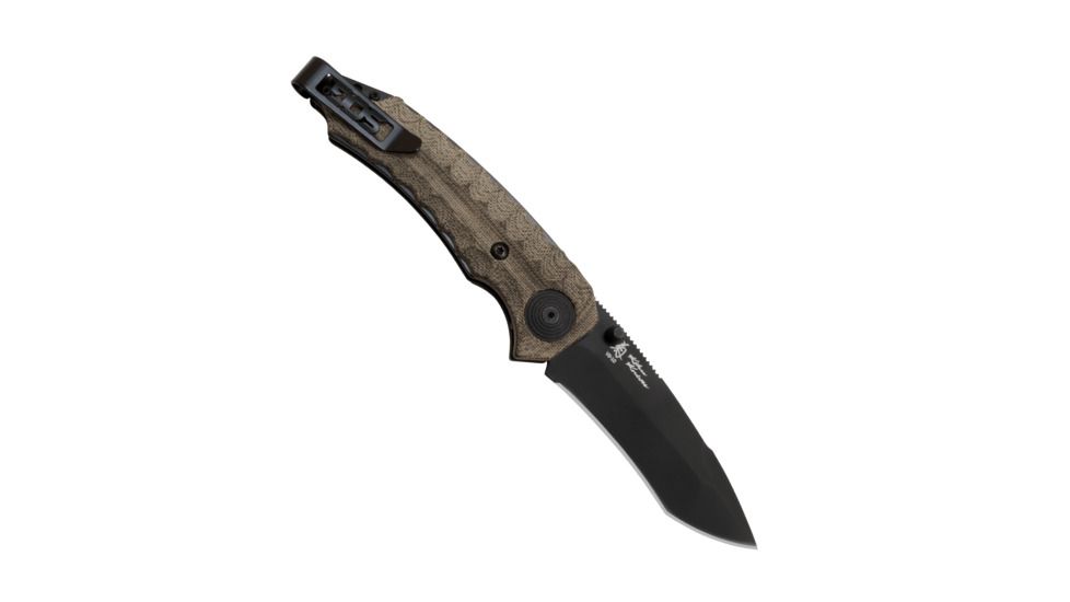 SOG Specialty Knives &amp; Tools Kiku Assisted VG10 Folding Knife, Black, KU-3002