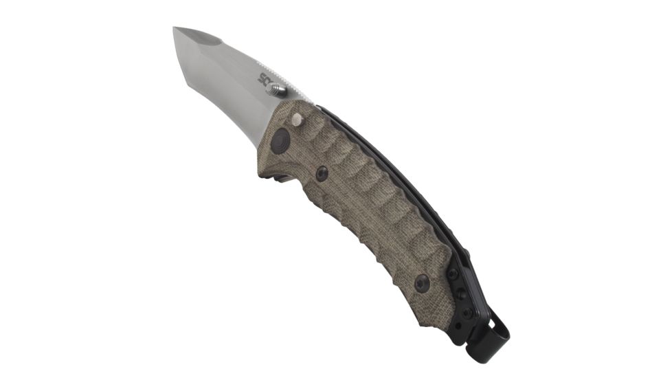 SOG Specialty Knives &amp; Tools Kiku Assisted VG10 Folding Knife, Satin, KU-3001