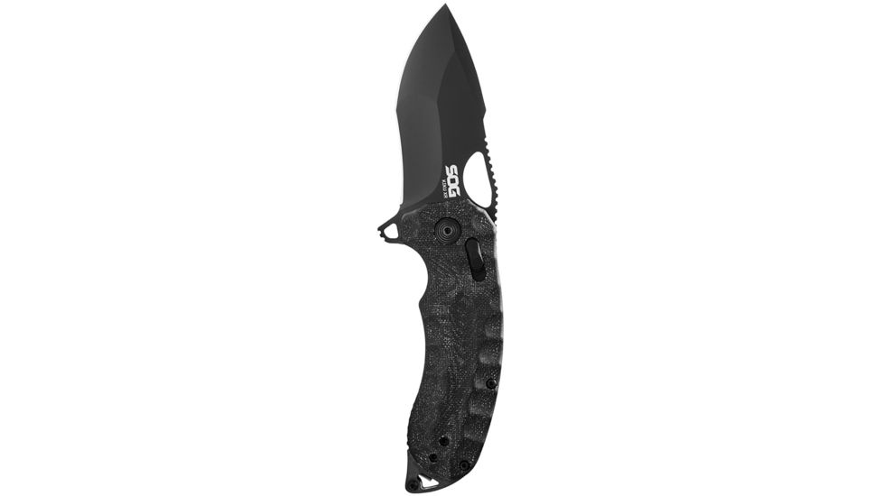 SOG Specialty Knives &amp; Tools Kiku XR Folding Knife, Black, 12-27-02-57