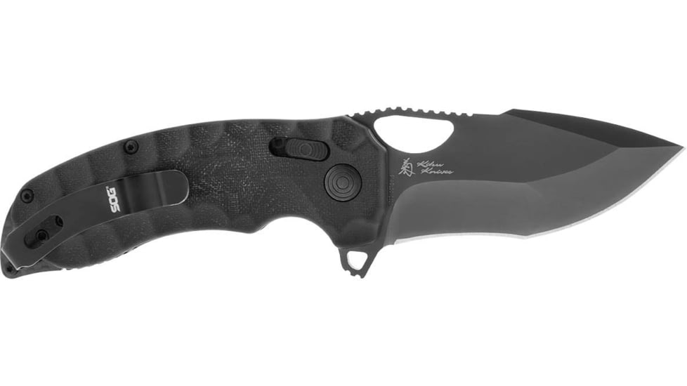 SOG Specialty Knives &amp; Tools Kiku XR LTE, Blackout, 12-27-04-57