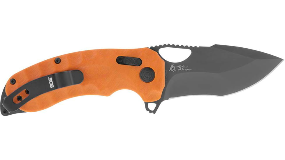 SOG Specialty Knives &amp; Tools Kiku XR LTE, Orange G10, 12-27-03-57