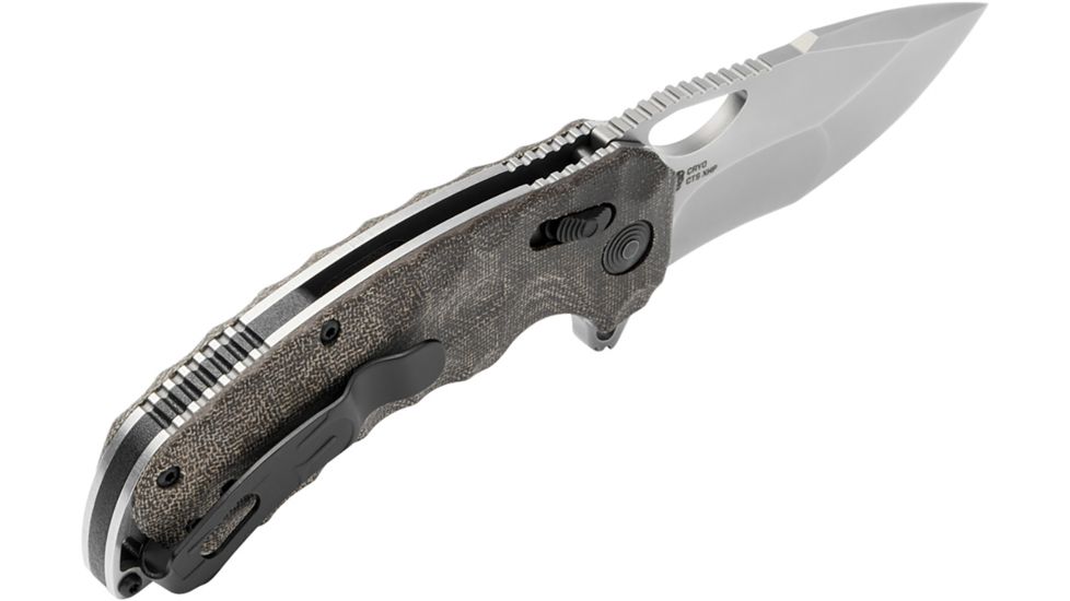 SOG Specialty Knives &amp; Tools Kiku XR Satin Folding Knife, Silver, 12-27-01-57