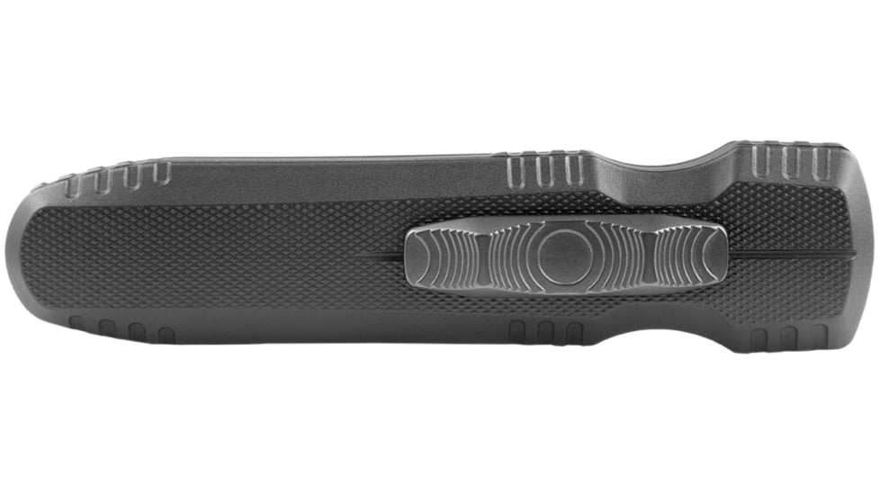 SOG Specialty Knives &amp; Tools Pentagon Blackout OTF Automatic Folding Knife, 3.75in, S35VN Stainless, Spear Point Blade, Black TiNi, Black Aluminum Handle, 15-61-01-57