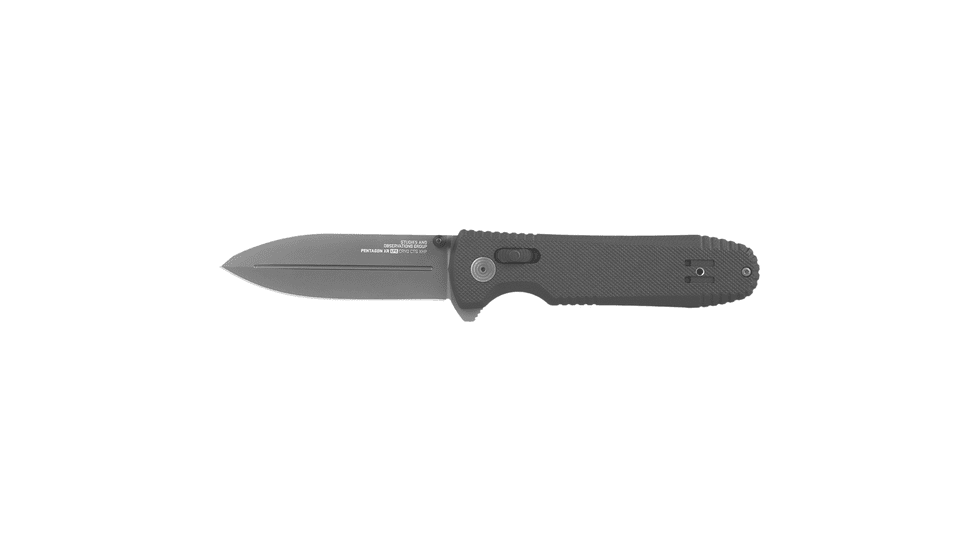 SOG Specialty Knives &amp; Tools Pentagon XR LTE Folding Knives, 3.6in, Straight Edge, CRYO CTS XHP Steel, Spear Point, Black, G10 Handle, SOG-12-61-05-57