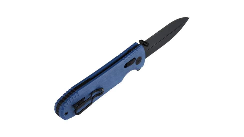 SOG Specialty Knives &amp; Tools Pentagon XR LTE Folding Knives, 3.6in, Straight Edge, CTS XHP Steel, Spear Point, Blue, G10 Handle, SOG-12-61-06-57