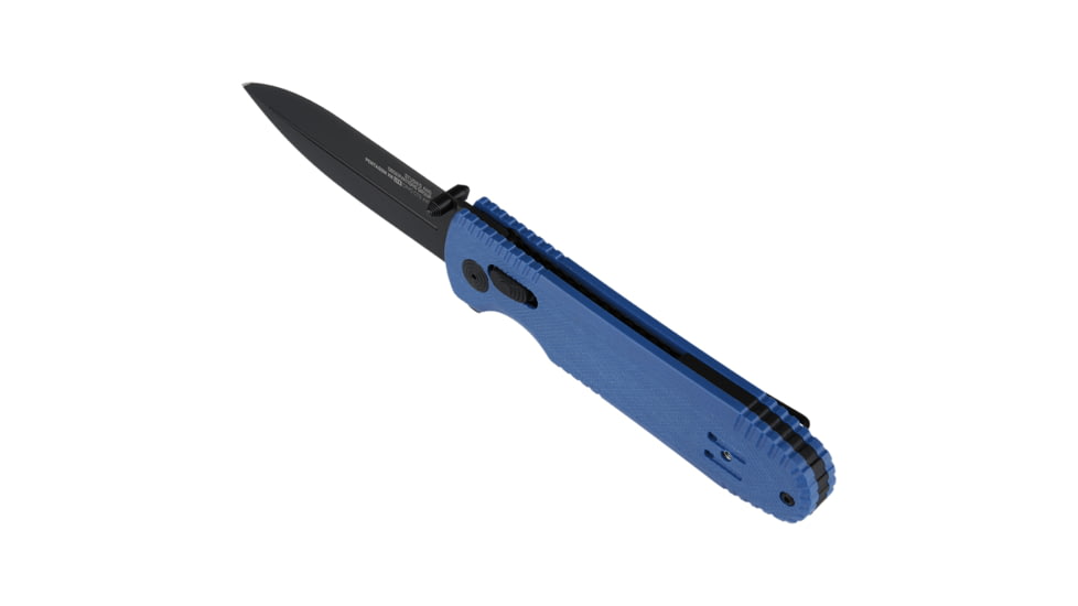 SOG Specialty Knives &amp; Tools Pentagon XR LTE Folding Knives, 3.6in, Straight Edge, CTS XHP Steel, Spear Point, Blue, G10 Handle, SOG-12-61-06-57
