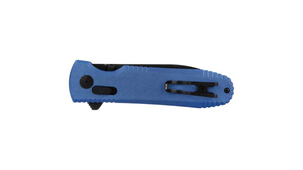 SOG Specialty Knives &amp; Tools Pentagon XR LTE Folding Knives, 3.6in, Straight Edge, CTS XHP Steel, Spear Point, Blue, G10 Handle, SOG-12-61-06-57