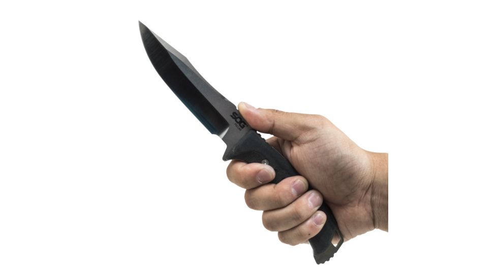 SOG Specialty Knives &amp; Tools Pillar Fixed Blade Knife, Satin, UF1001-BX