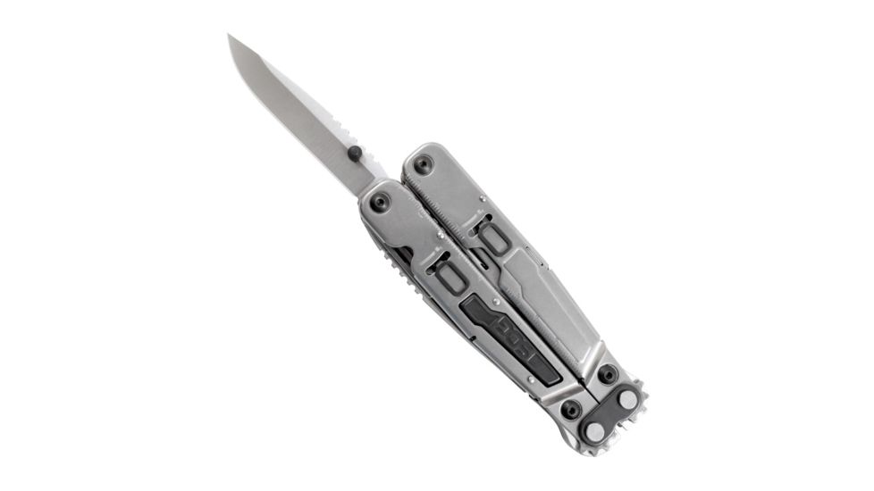 SOG Specialty Knives &amp; Tools PowerGrab Fabric Sheath Multi-Tool, w/ Hex Bit Kit, Satin, PM1001N-CP