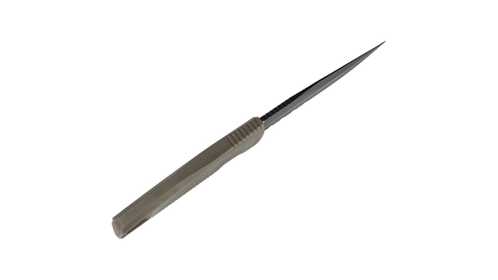SOG Specialty Knives &amp; Tools Recondo FX Fixed Blade Knives, 4.6in, Partially Serrated Edge, CRYO 440C Steel, Spear Point, FDE, GRN / TPU Handle, Black, SOG-17-22-04-57