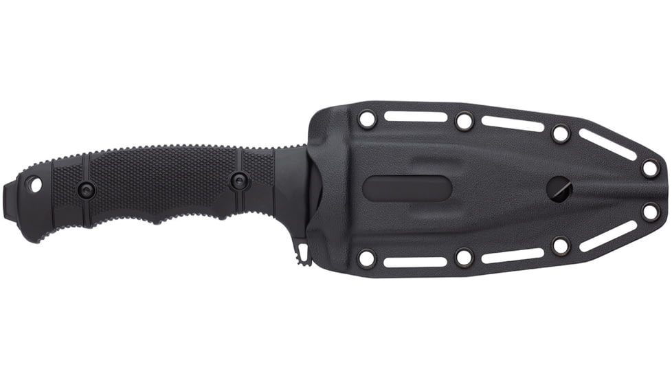 SOG Specialty Knives &amp; Tools SEAL FX Tanto Fixed Blade Knife, 4.3in, CPM S35VN Blade, Tanto, Black, 30% GRN Handle, SOG-17-21-02-57