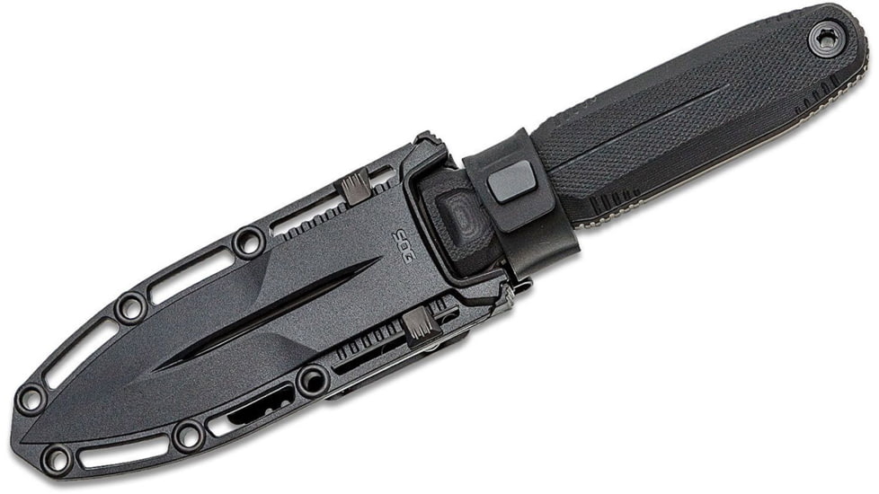 Sog Specialty Knives & Tools Sog Knife Pentagon Fx Blackout 4.77 Dbl Edge Blade Blackout
