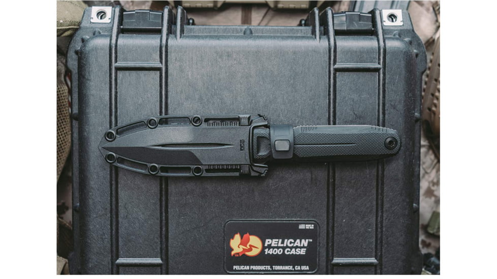 Sog Specialty Knives & Tools Sog Knife Pentagon Fx Blackout 4.77 Dbl Edge Blade Blackout