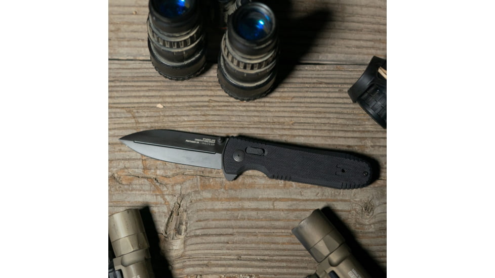 Sog Specialty Knives &amp; Tools Sog Knife Pentagon Xr Blackout 3.6 Spear Point Bld Blackout