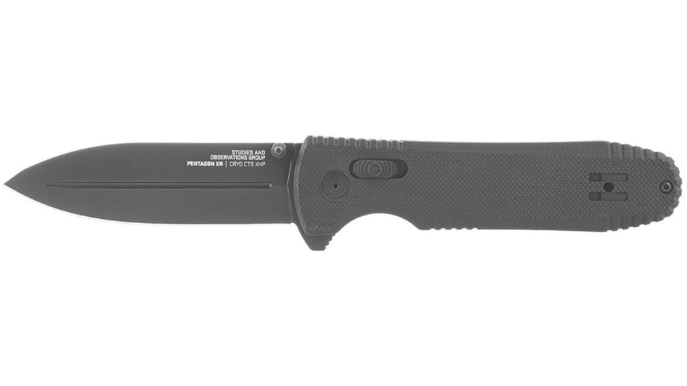 Sog Specialty Knives &amp; Tools Sog Knife Pentagon Xr Blackout 3.6 Spear Point Bld Blackout