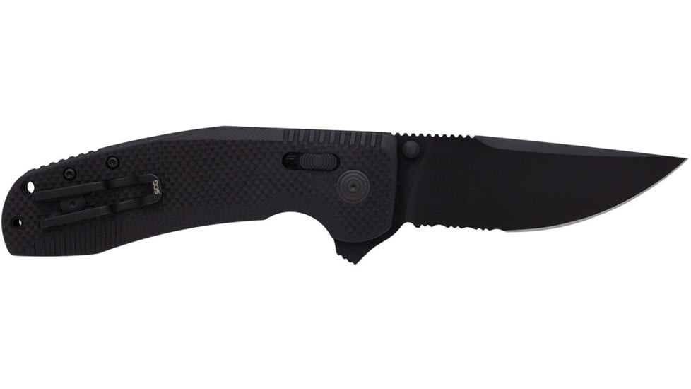 Sog Specialty Knives &amp; Tools Sog Knife Sog-tac Au Black 3.43 Pln Edge Tanto Black