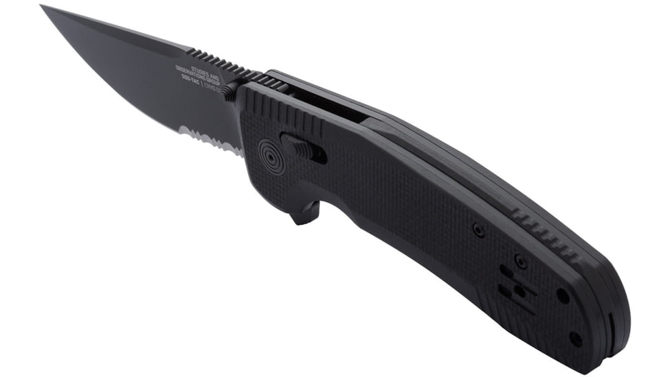 Sog Specialty Knives &amp; Tools Sog Knife Sog-tac Au Black 3.43 Pln Edge Tanto Black